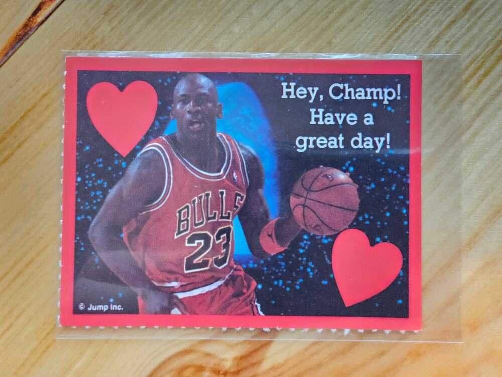 Michael Jordan 1991 Cleo Valentines - Jump Inc - NBA Properties - Hey Champ!
